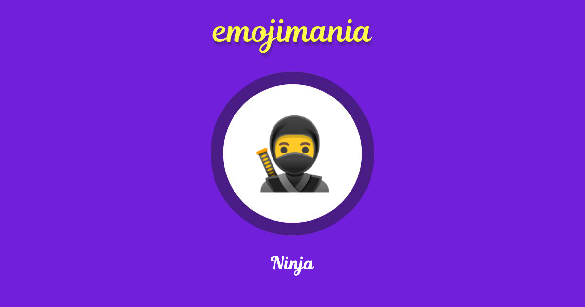 Ninja Emoji copy and paste