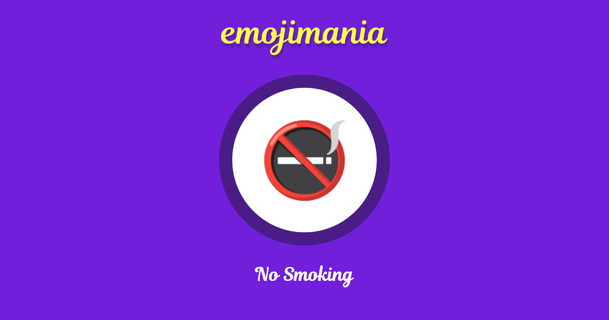 No Smoking Emoji copy and paste