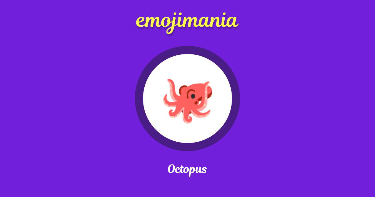 Octopus Emoji copy and paste