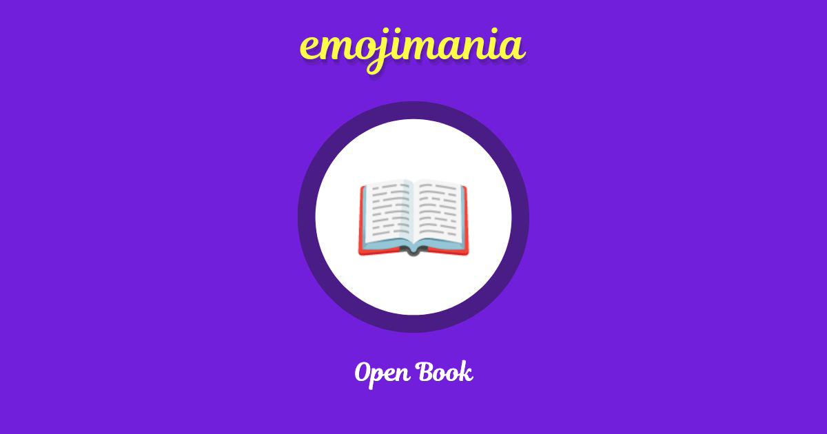 Open Book Emoji copy and paste