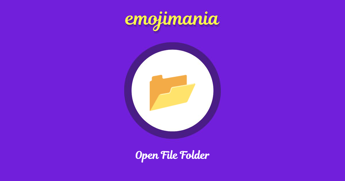 Open File Folder Emoji copy and paste
