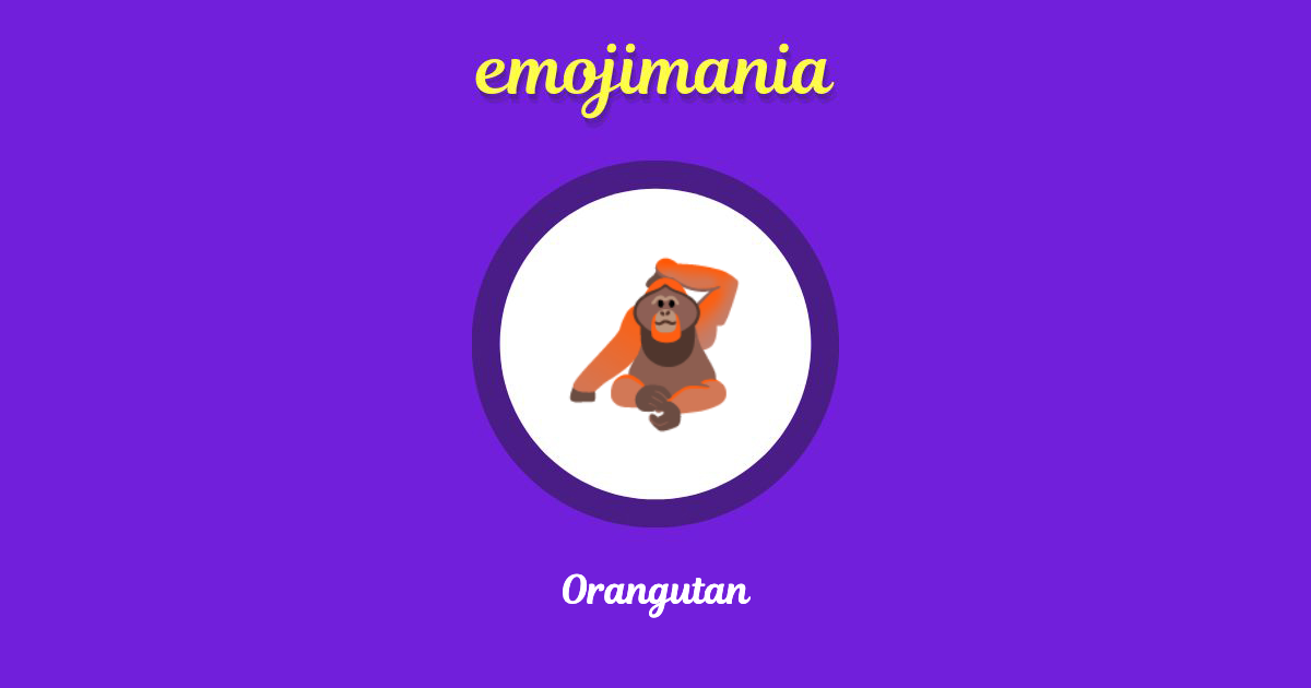 Orangutan Emoji copy and paste