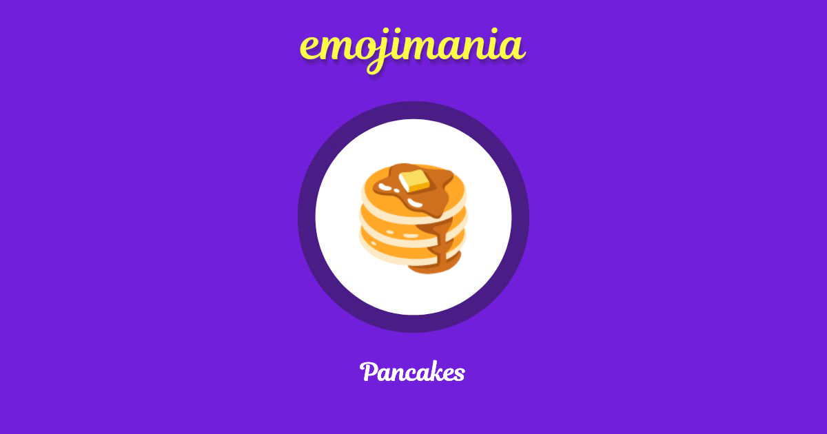 Pancakes Emoji copy and paste