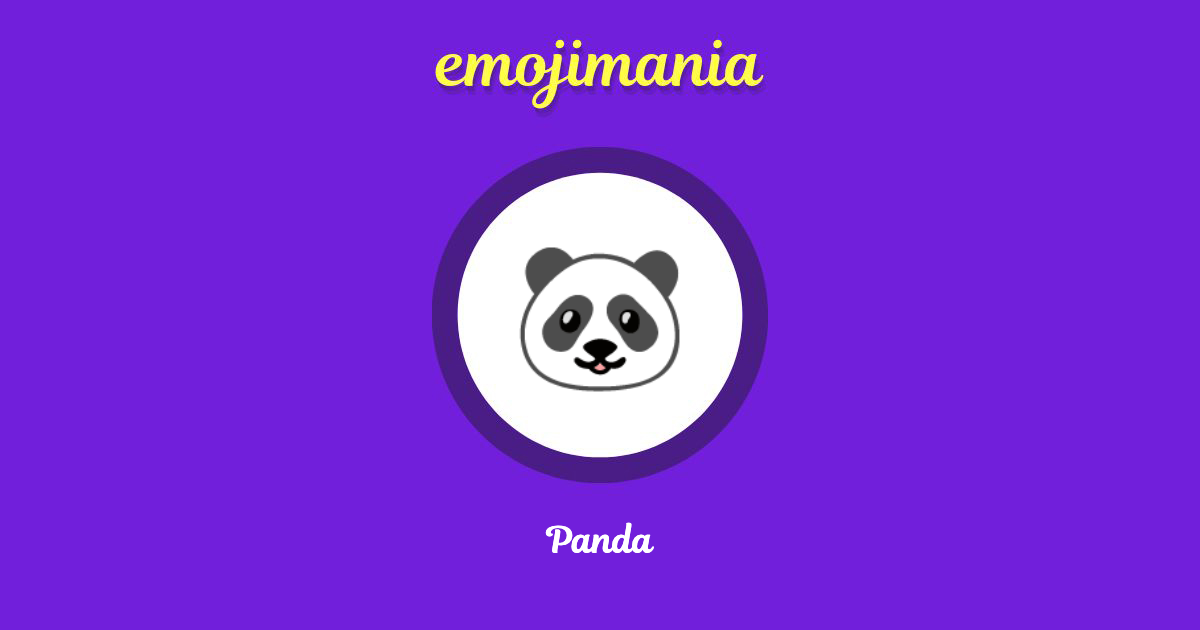 Panda Emoji copy and paste