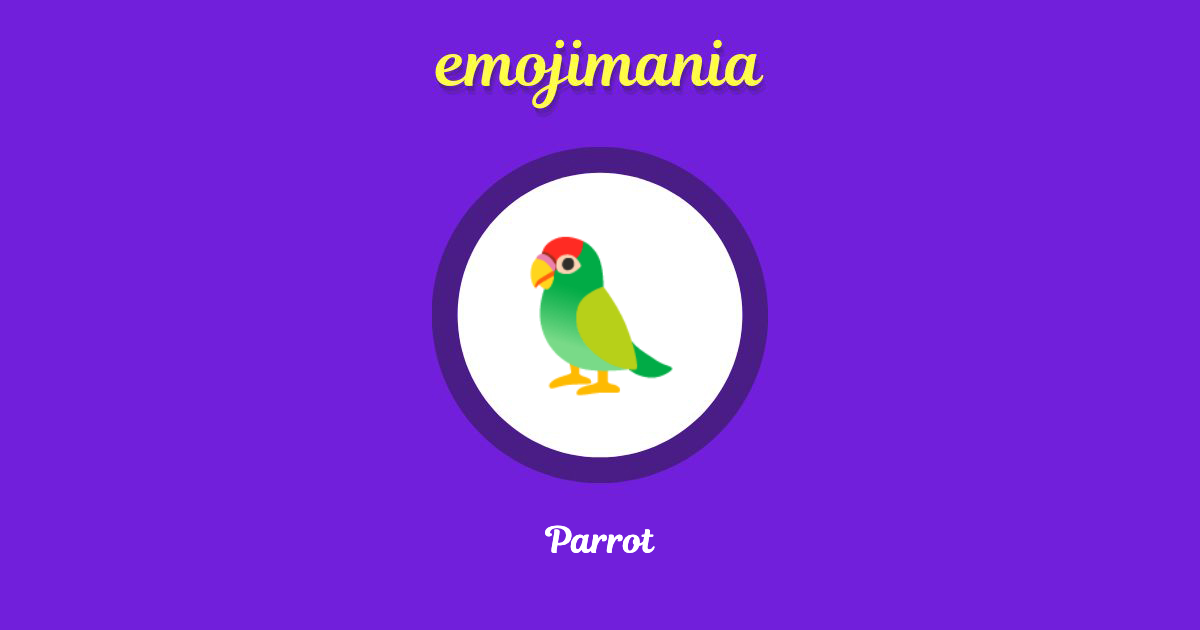 Parrot Emoji copy and paste