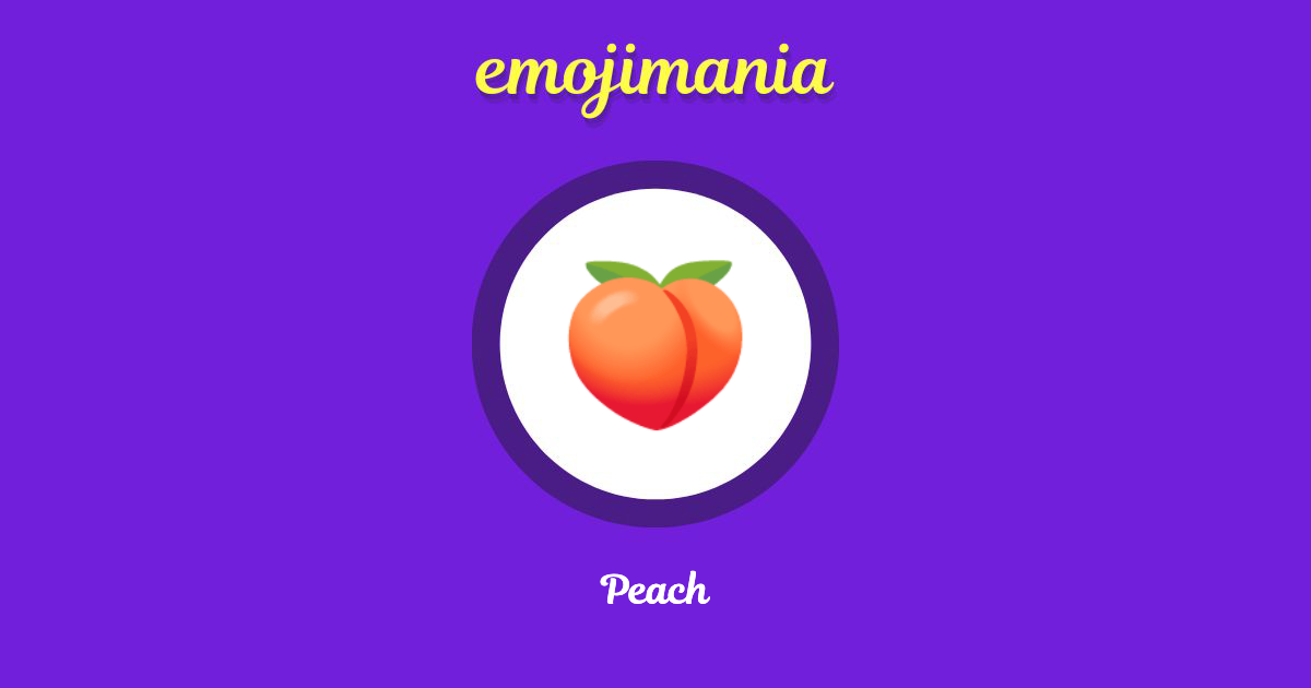 Peach Emoji copy and paste