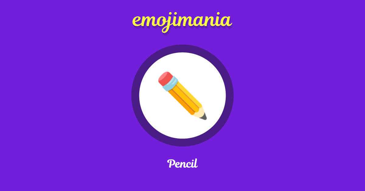 Pencil Emoji copy and paste