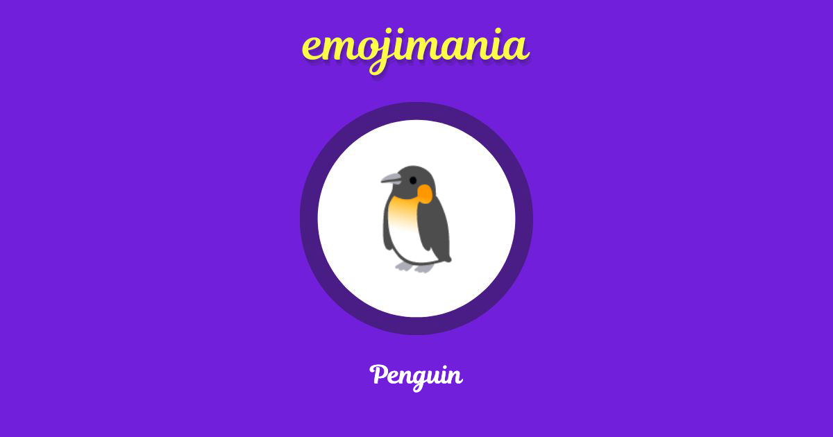 Penguin Emoji copy and paste