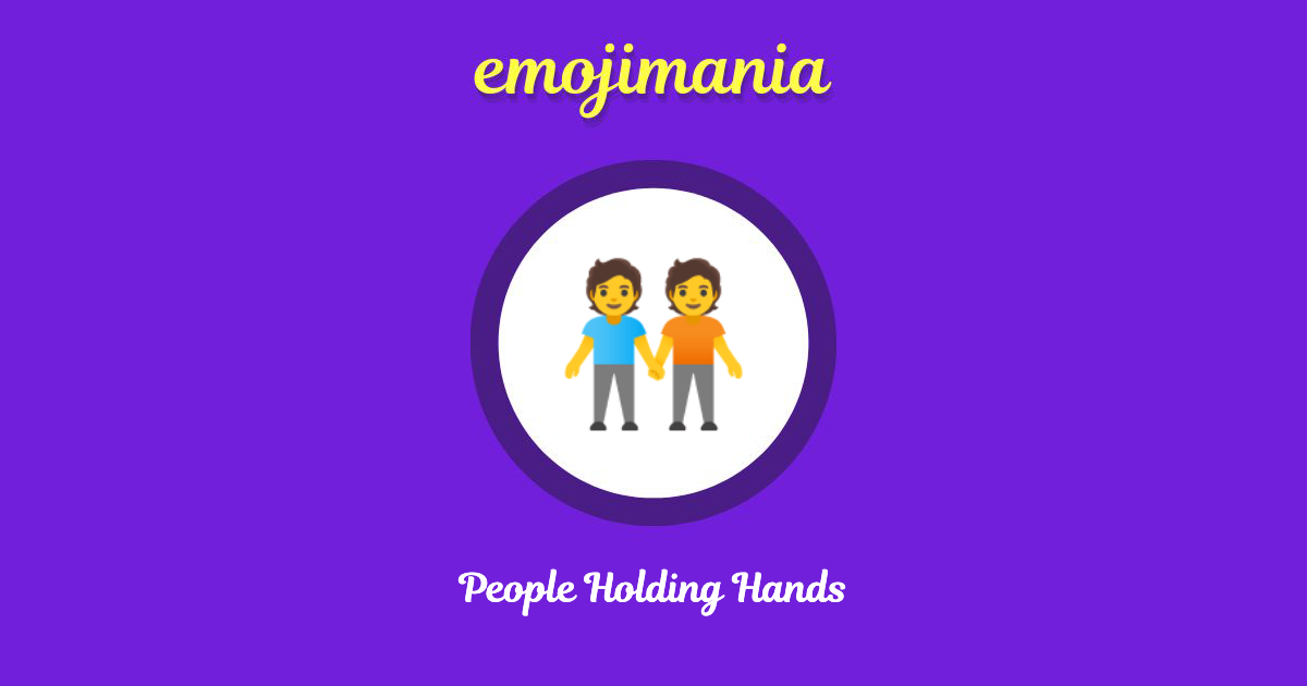 People Holding Hands Emoji copy and paste