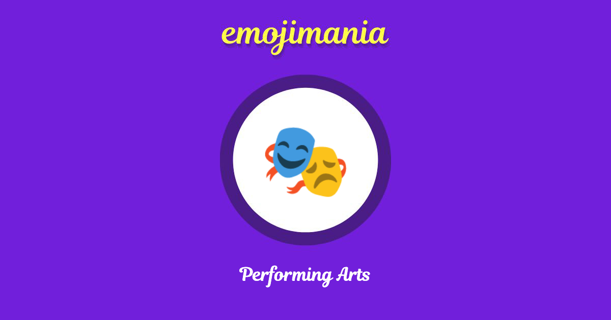 Performing Arts Emoji copy and paste