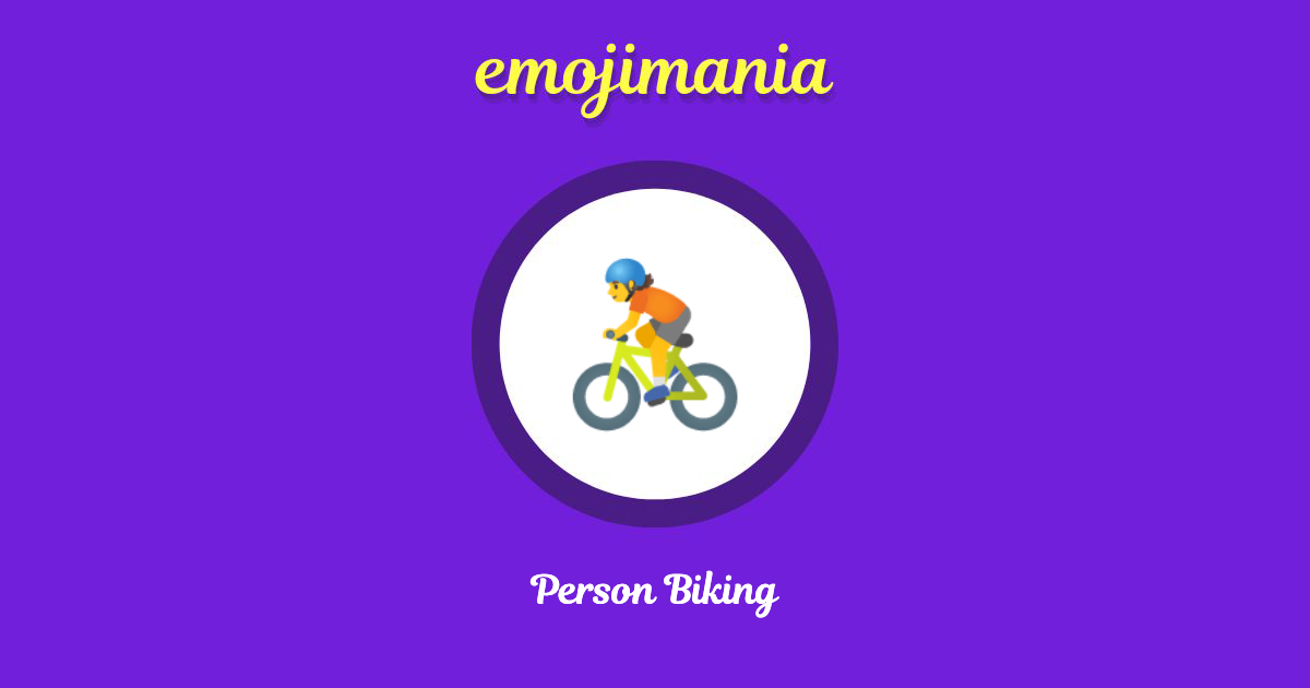 Person Biking Emoji copy and paste