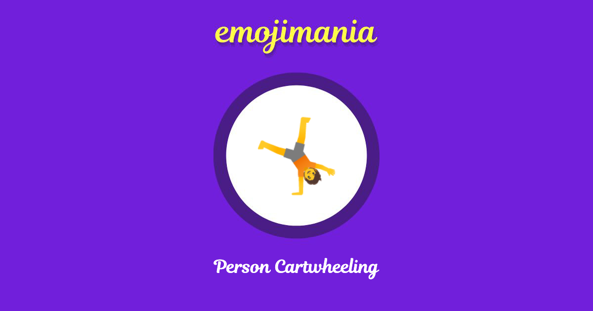 Person Cartwheeling Emoji copy and paste