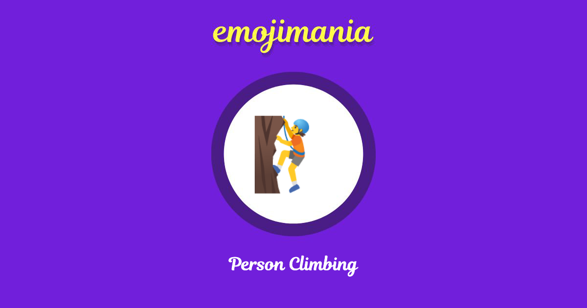 Person Climbing Emoji copy and paste