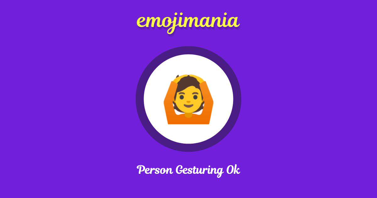 Person Gesturing Ok Emoji copy and paste