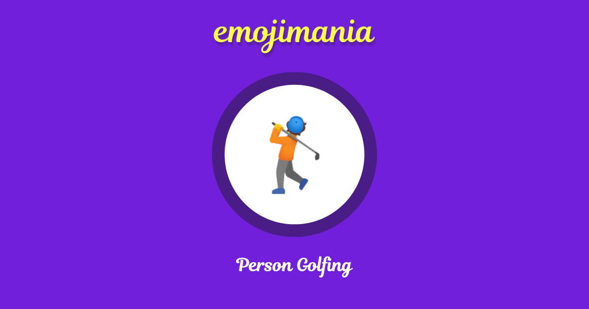 Person Golfing Emoji copy and paste