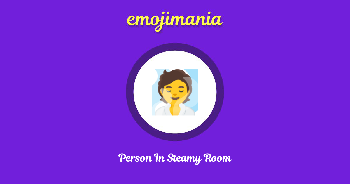 Person In Steamy Room Emoji copy and paste