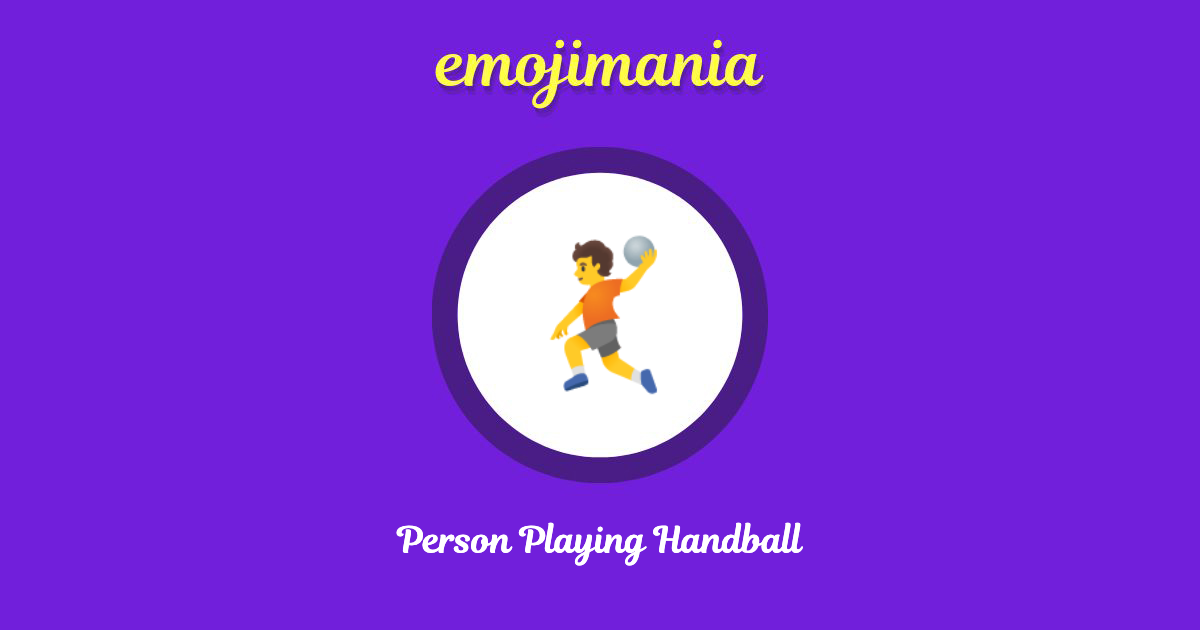 Person Playing Handball Emoji copy and paste