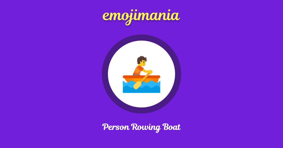 Person Rowing Boat Emoji copy and paste
