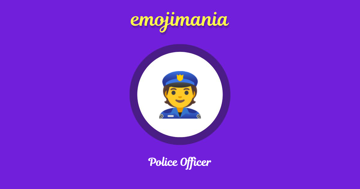 Police Officer Emoji copy and paste