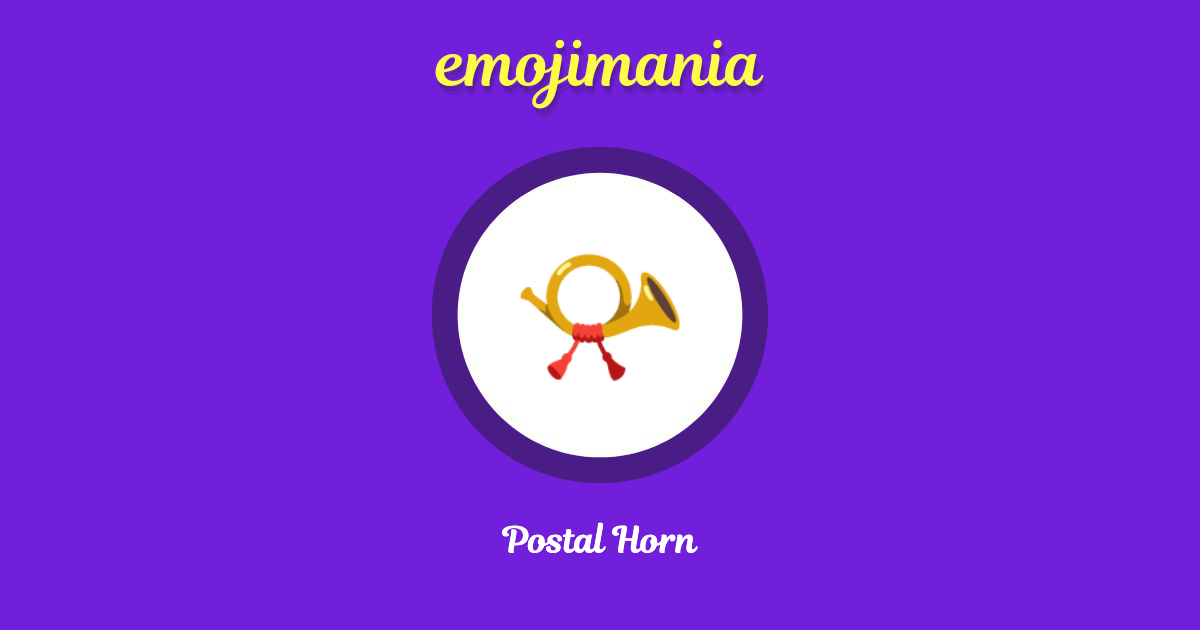 Postal Horn Emoji copy and paste