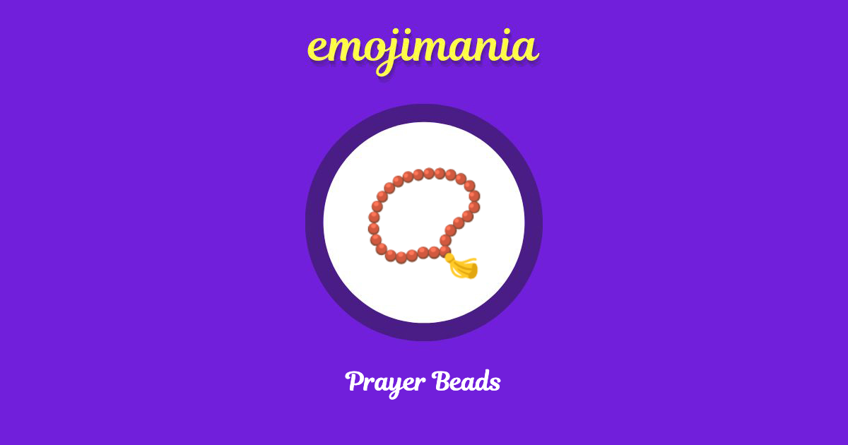 Prayer Beads Emoji copy and paste