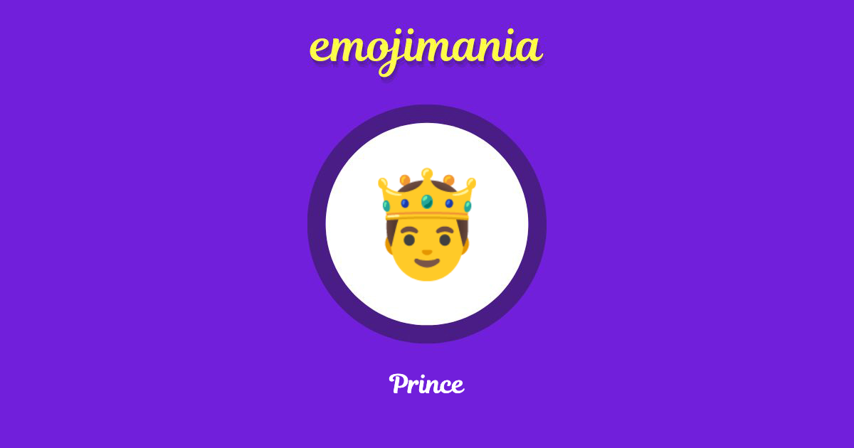 Prince Emoji copy and paste