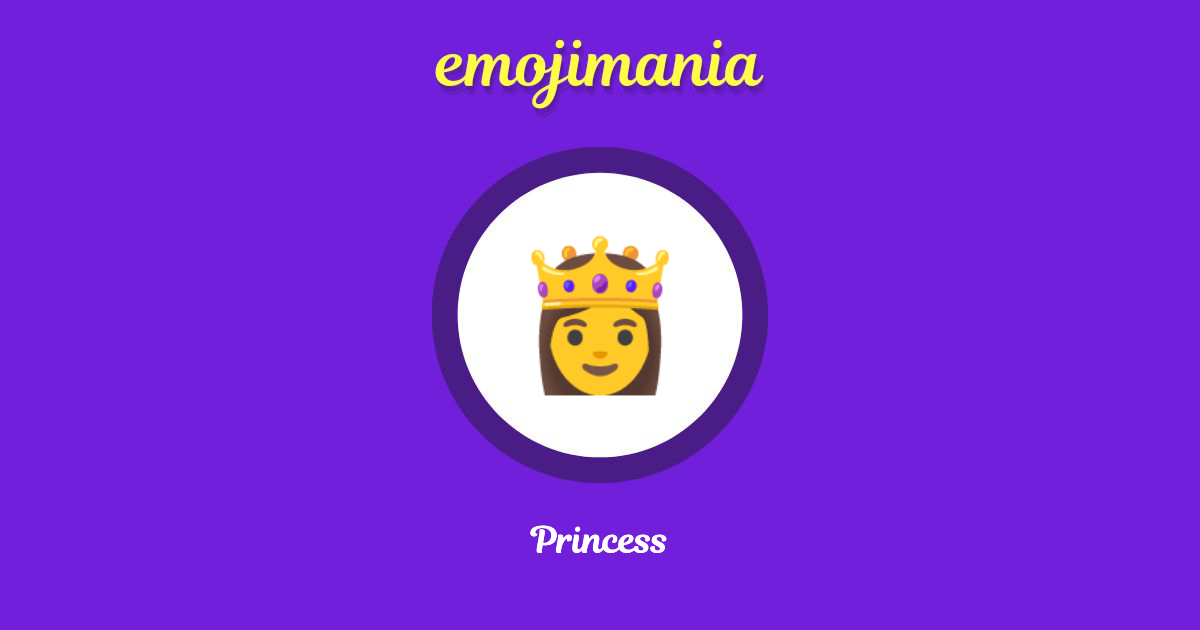 Princess Emoji copy and paste