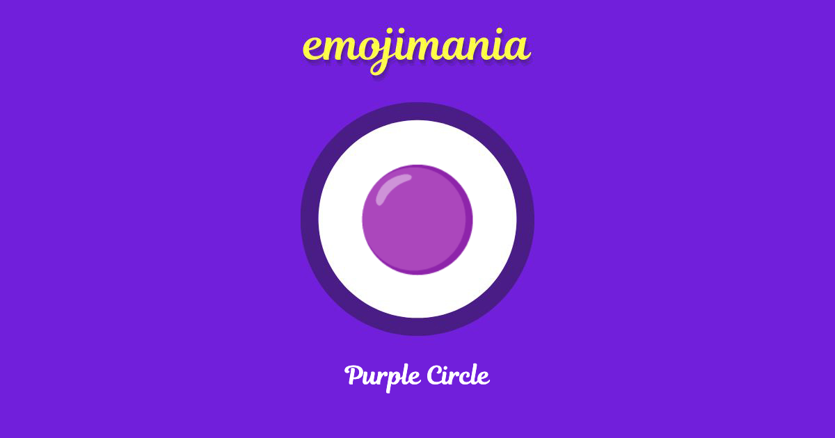 Purple Circle Emoji copy and paste