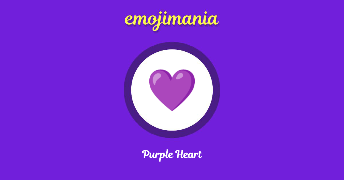 Purple Heart Emoji copy and paste