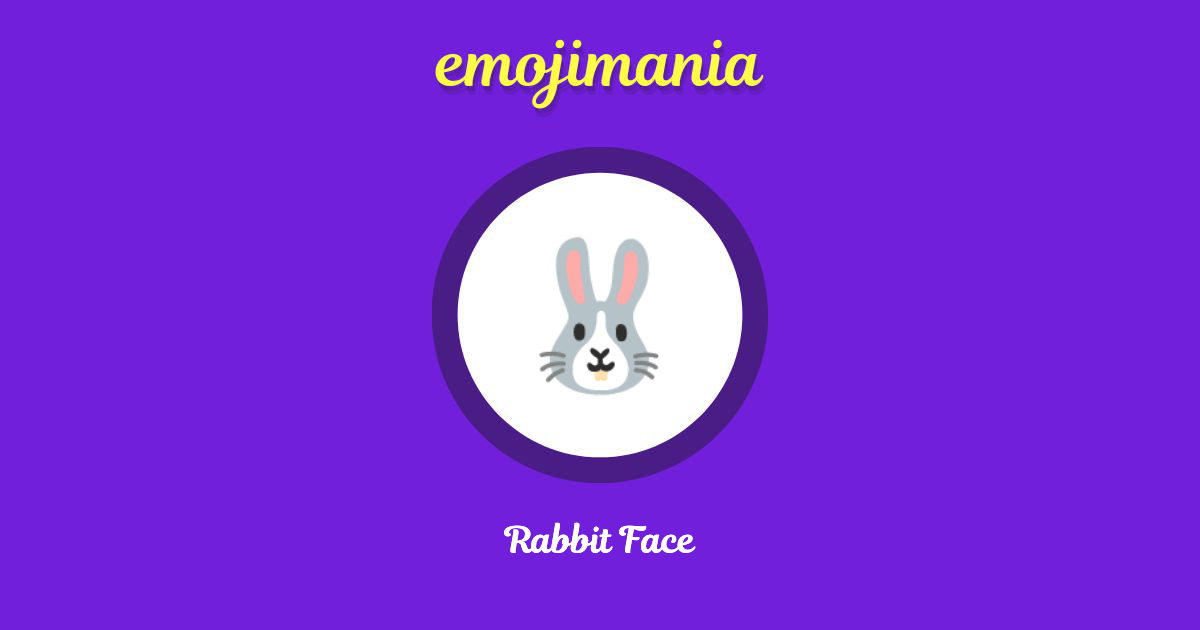 Rabbit Face Emoji copy and paste