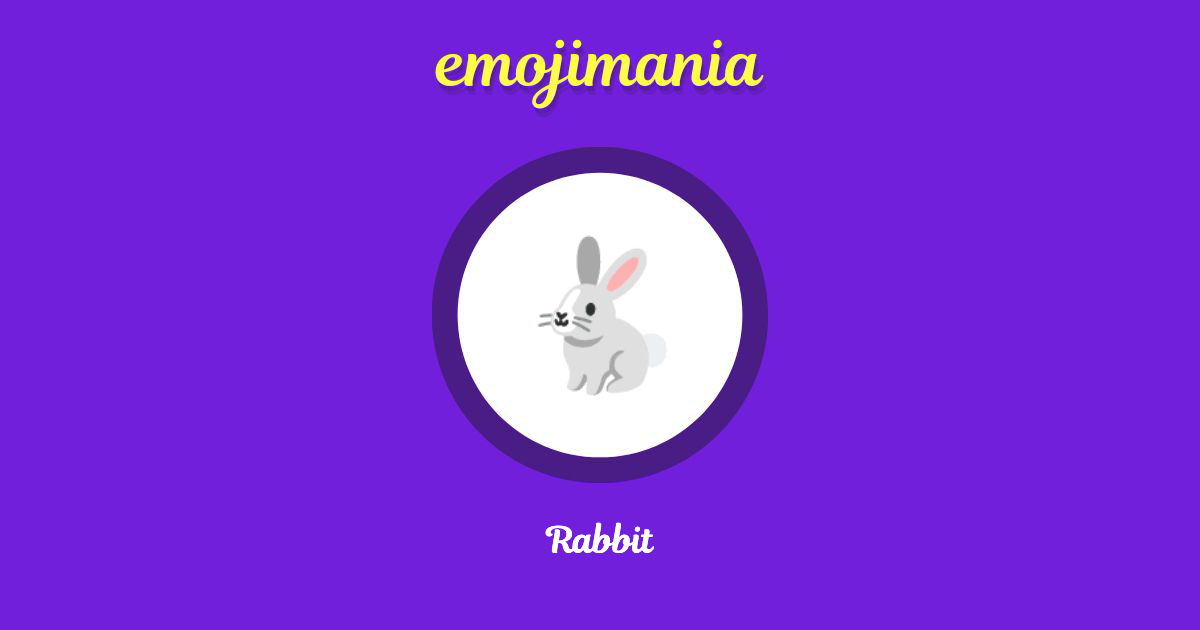 Rabbit Emoji copy and paste