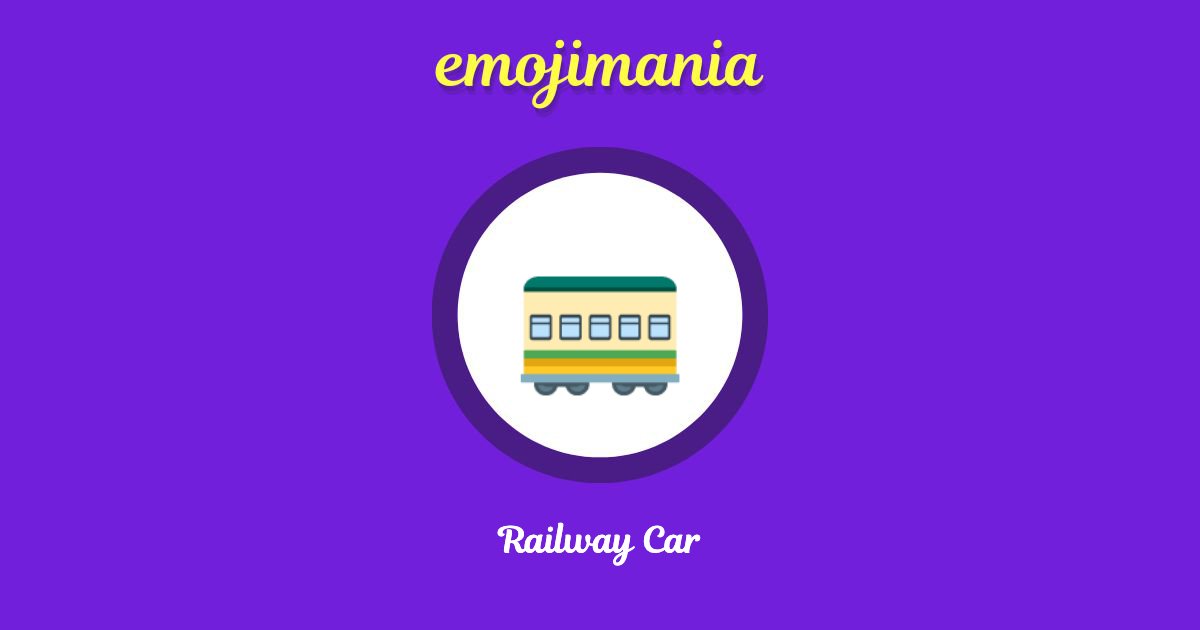 Railway Car Emoji copy and paste