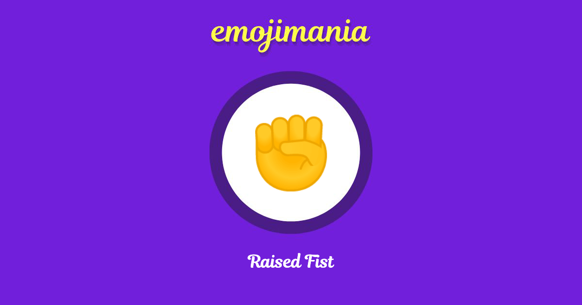 Raised Fist Emoji copy and paste