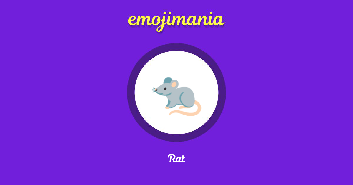 Rat Emoji copy and paste