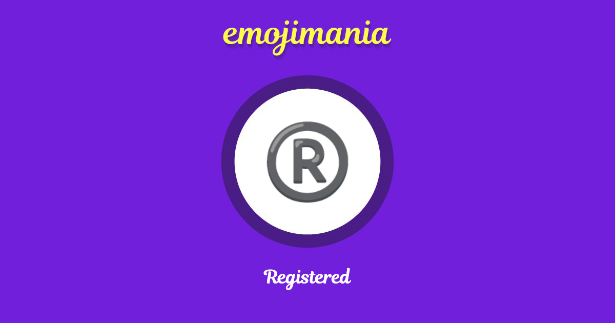 Registered Emoji copy and paste