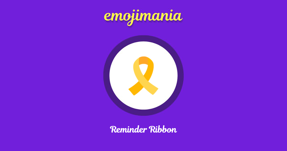 Reminder Ribbon Emoji copy and paste