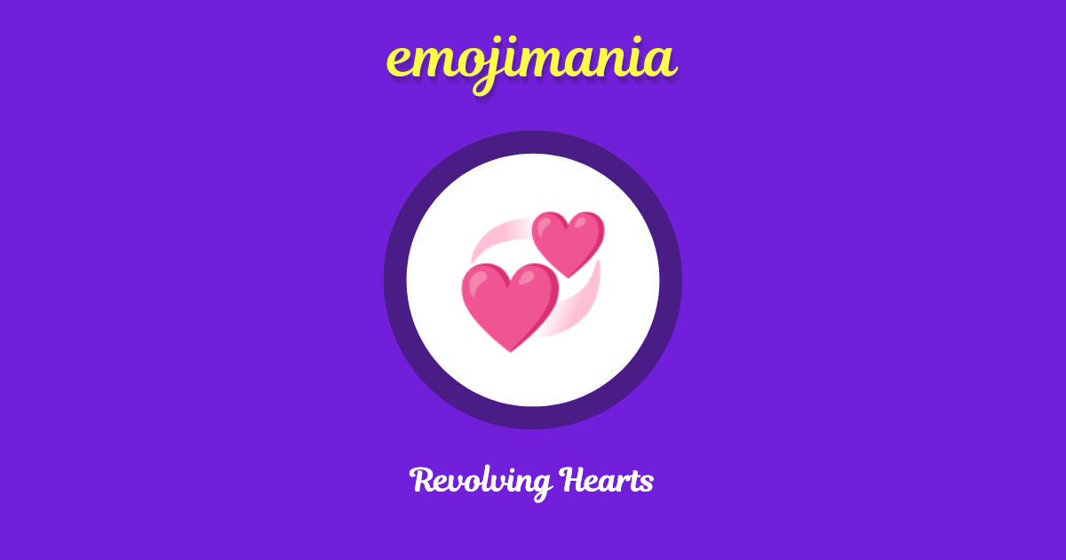 Revolving Hearts Emoji copy and paste