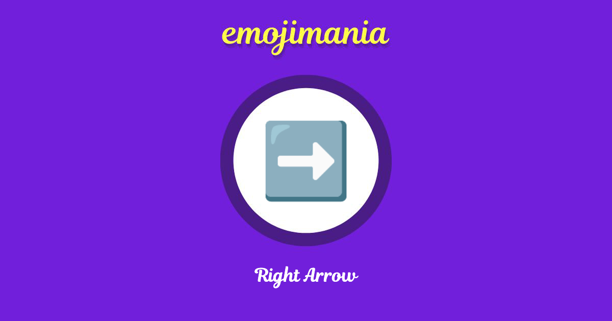 Right Arrow Emoji copy and paste