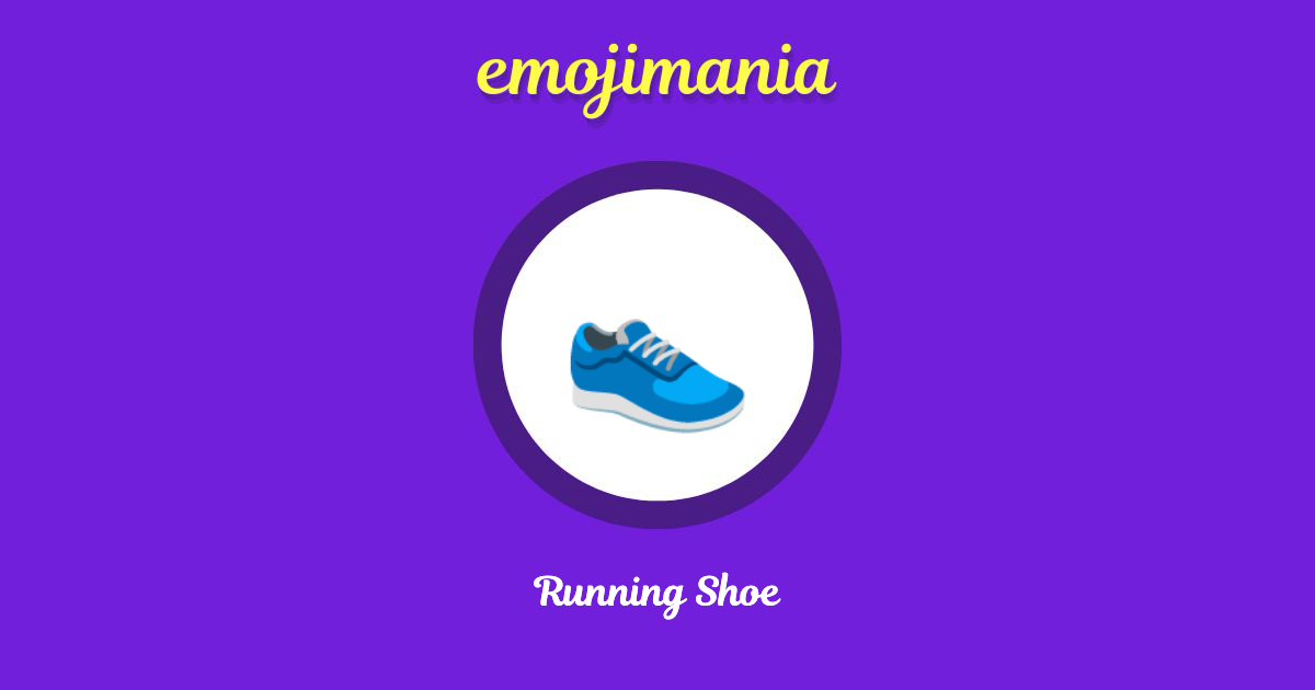 Running Shoe Emoji copy and paste