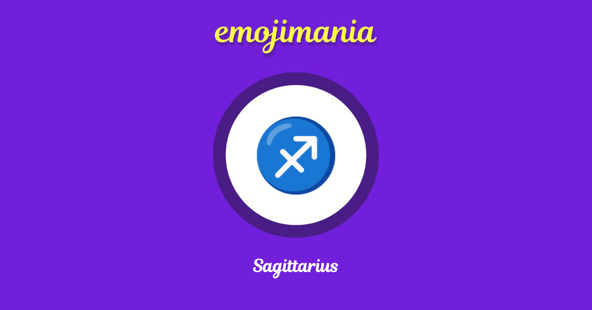Sagittarius Emoji copy and paste