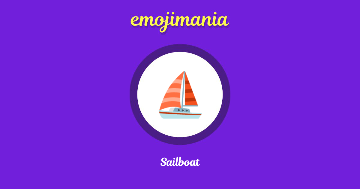 Sailboat Emoji copy and paste
