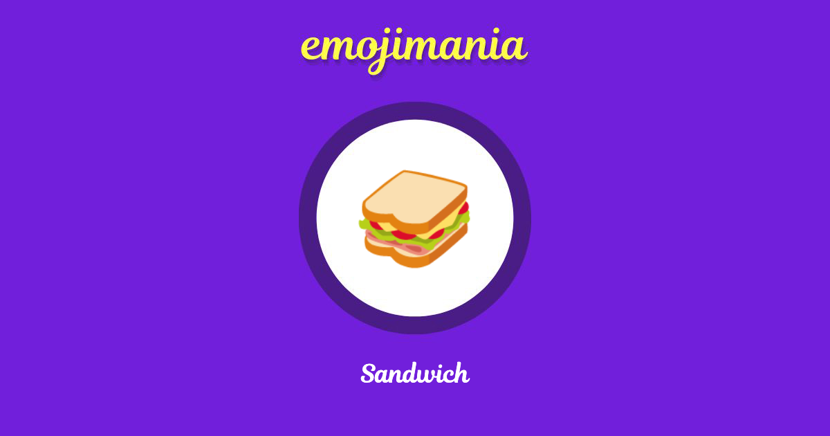 Sandwich Emoji copy and paste