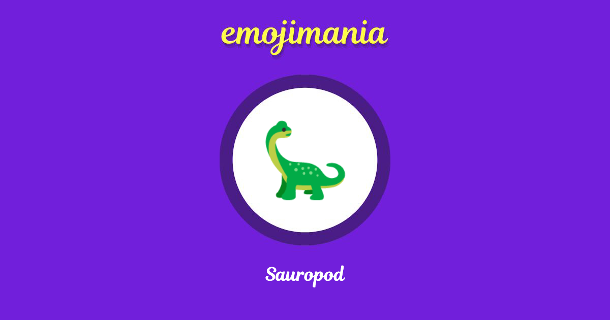 Sauropod Emoji copy and paste