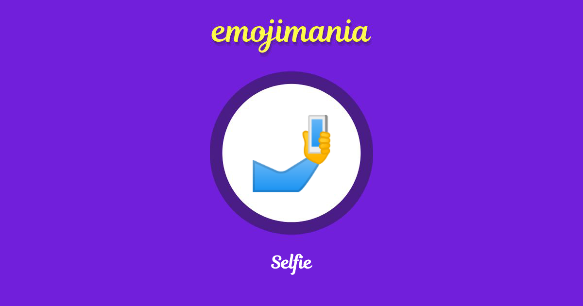 Selfie Emoji copy and paste
