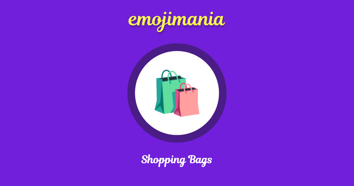 Shopping Bags Emoji copy and paste
