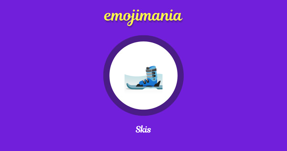 Skis Emoji copy and paste