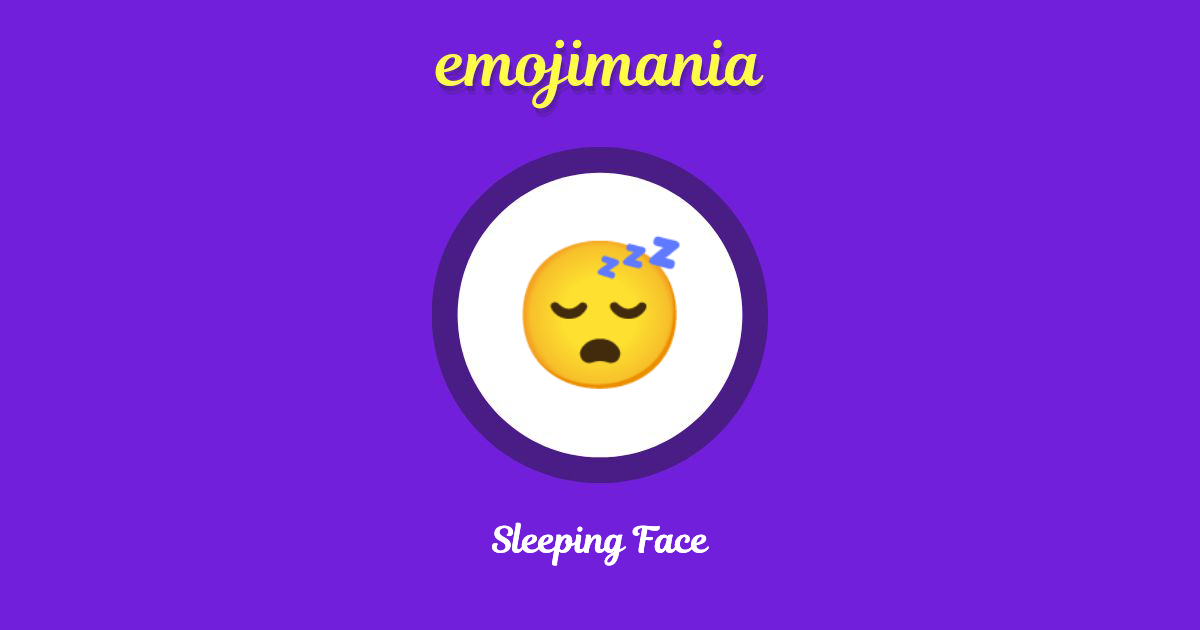 Sleeping Face Emoji copy and paste