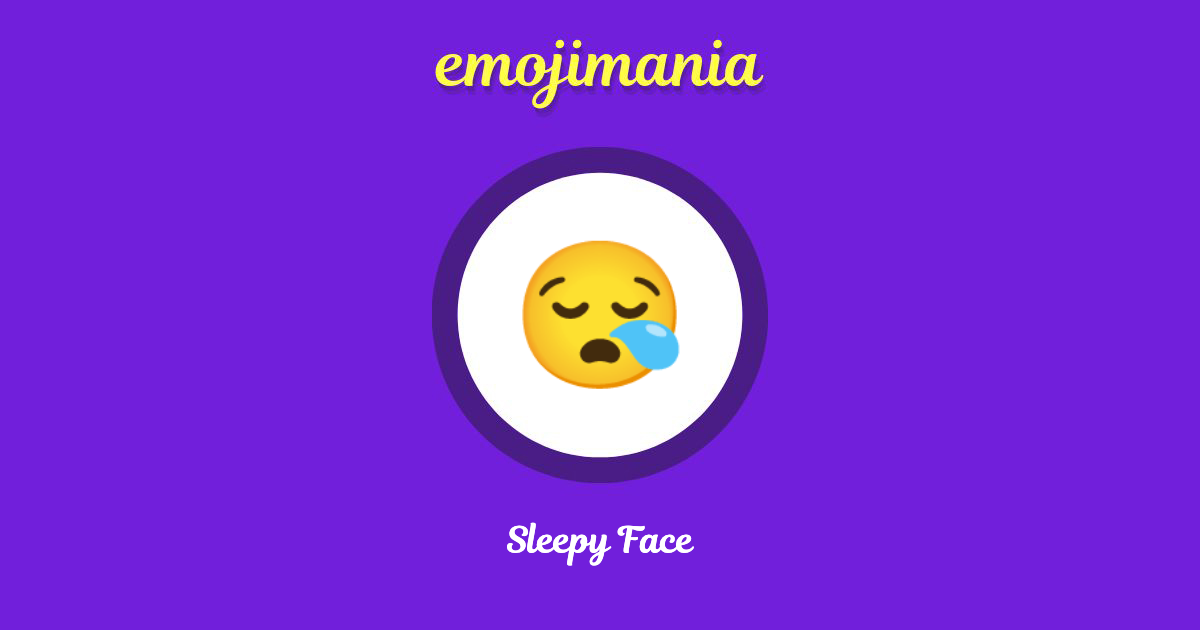 Sleepy Face Emoji copy and paste