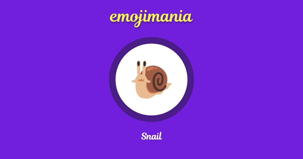 Snail Emoji copy and paste