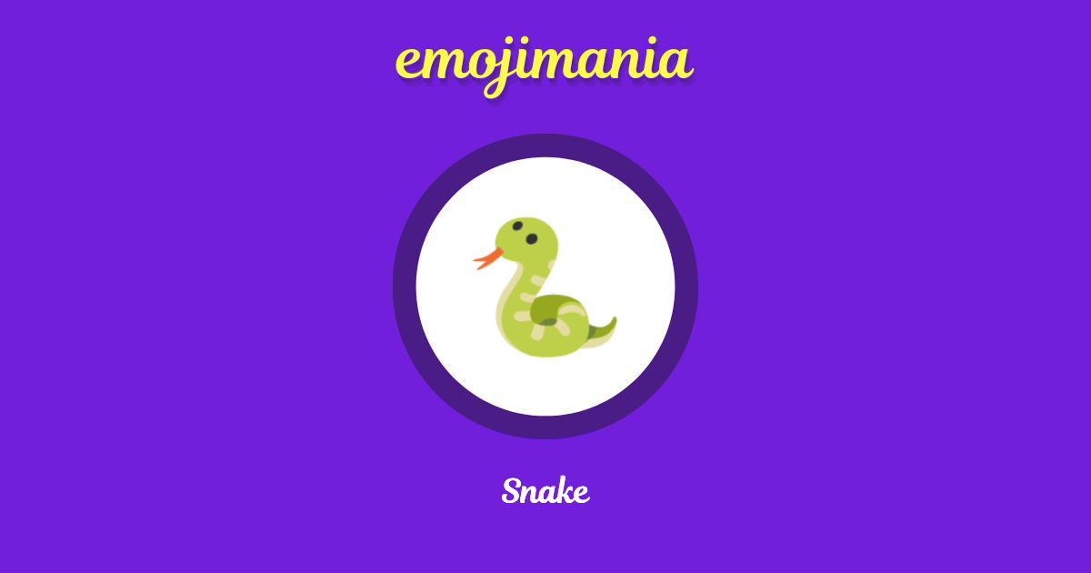 Snake Emoji copy and paste